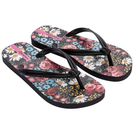 Chinelo Feminino Ipanema Elo Primavera - 26860 - Preto/preto - Atacado