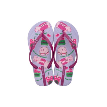 Chinelo Feminino Ipanema Joy - 26861 - Violeta/rosa/verde - Atacado