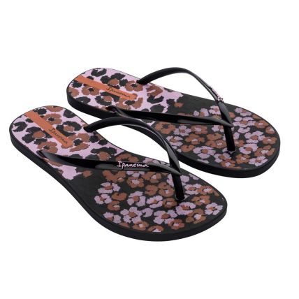 Chinelo Feminino Ipanema Easy Trendy - 26862 - Preto/rosa/laranja - Atacado