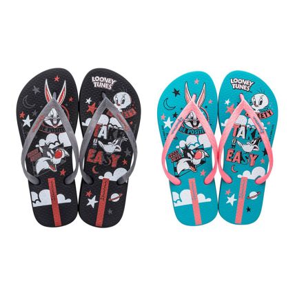 Chinelo Feminino Ipanema Looney Tunes Vibes - 26867 - Cores Diversas - Atacado