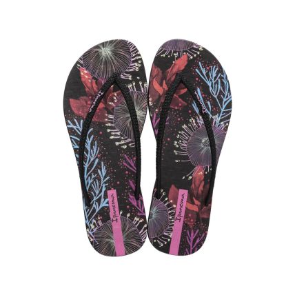 Chinelo Feminino Ipanema Praiana - 26869 - Preto/preto/rosa - Atacado