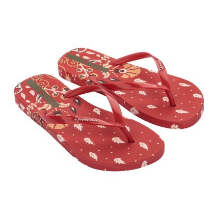 Chinelo Feminino Ipanema Folk - 26870 - Vermelho/vermelho - Atacado