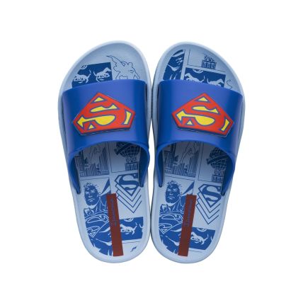 Chinelo Slide Infantil Ipanema Liga Da Justiça Force - 26886 - Azul/azul Escuro - Atacado