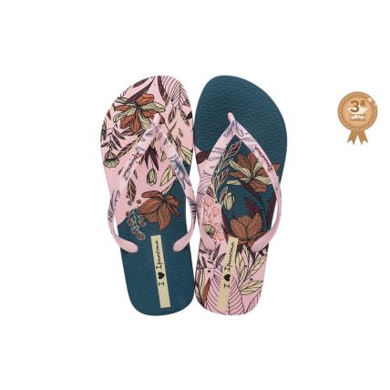 Chinelo Feminino Ipanema Flower Bomb - 26890 - Rosa/azul/vermelho - Atacado
