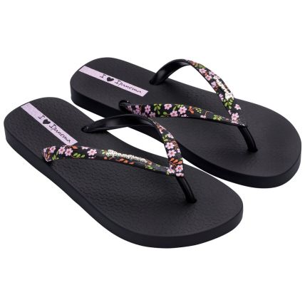 Chinelo Feminino Ipanema Duna - 26897 - Preto/preto/rosa - Atacado