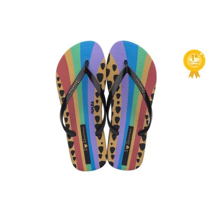 Chinelo Feminino Ipanema Wow - 26898 - Bege/preto - Atacado