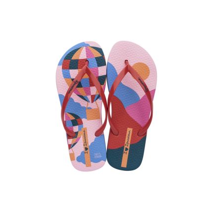 Chinelo Feminino Ipanema Wow - 26898 - Rosa/vermelho - Atacado