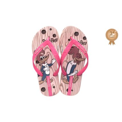 Chinelo Infantil Ipanema Pica Pau - 26901 - Bege/rosa/vermelho - Atacado