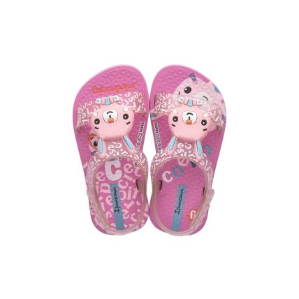 Sandália Baby Ipanema Fisher Price Friends - 26919 - Rosa/rosa - Atacado