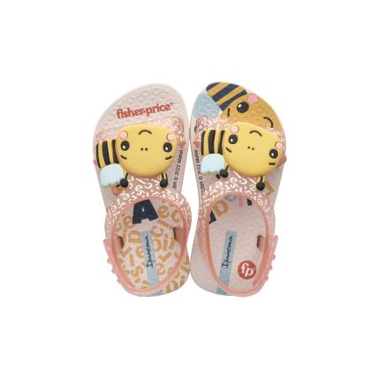 Sandalia Baby Ipanema Fisher Price Friends - 26919 - Bege/laranja/amarelo - Atacado