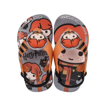 Chinelo Baby Ipanema Harry Potter - 26923 - Cinza/laranja - Atacado