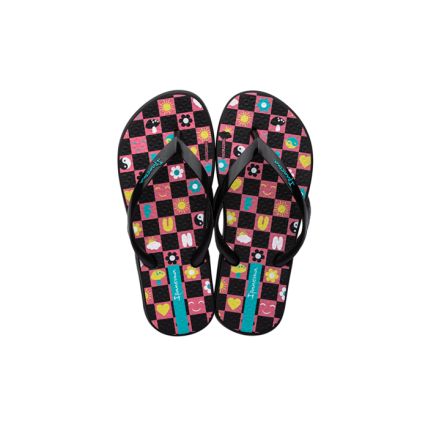Chinelo Infantil Ipanema Joy - 26933 - Preto/rosa(ai514) - Atacado