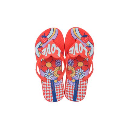 Chinelo Infantil Ipanema Love Floral - 26935 - Vermelho/azul/amarelo - Atacado