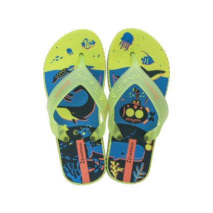 Chinelo Infantil Ipanema Aquáticos - 26938 - Verde/verde Transparente - Atacado