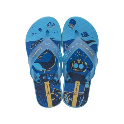 Chinelo Infantil Ipanema Aquáticos - 26938 - Azul/azul Transparente - Atacado