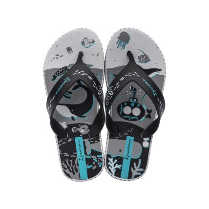 Chinelo Infantil Ipanema Aquáticos - 26938 - Cinza/preto - Atacado
