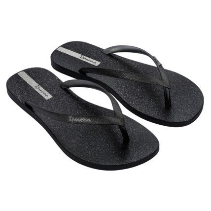 Chinelo Feminino Ipanema Fiesta - 26942 - Preto/preto Metalizado - Atacado