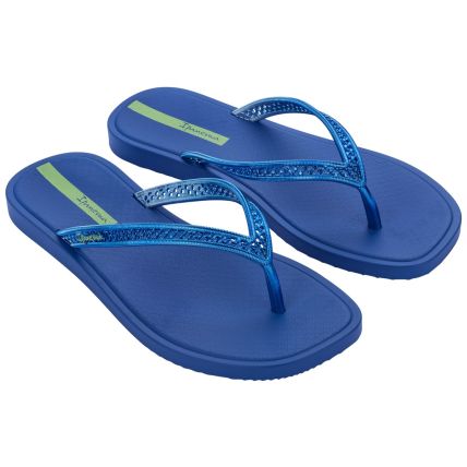Chinelo Feminino Ipanema Seu Brilho - 26954 - Azul/azul Metalizado - Atacado