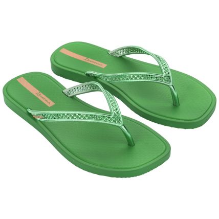 Chinelo Feminino Ipanema Seu Brilho - 26954 - Verde/verde Metalizado - Atacado