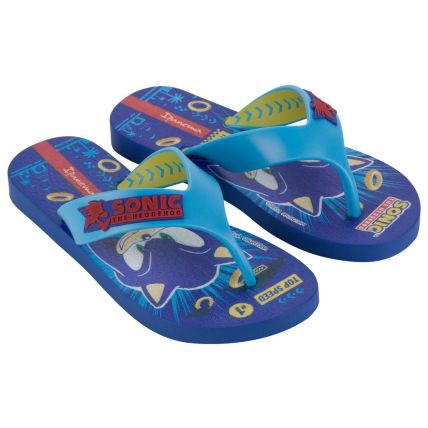 Chinelo Infantil Ipanema Sonic Game - 26958 - Azul/Azul/Amarelo - Atacado