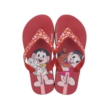 Chinelo Infantil Turma Da Mônica Meu Pet - 26960 - Vermelho/rosa - Atacado