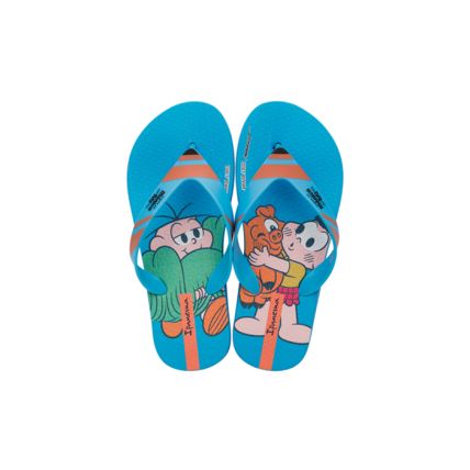 Chinelo Infantil Turma Da Mônica Meu Pet - 26960 - Azul/laranja - Atacado