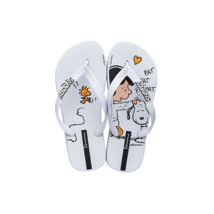 Chinelo Feminino Ipanema Snoopy - 26968 - Branco/branco - Atacado