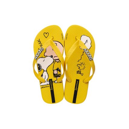 Chinelo Feminino Ipanema Snoopy - 26968 - Amarelo/amarelo - Atacado