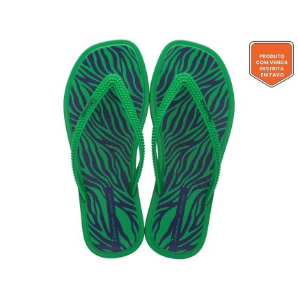 Chinelo Feminino Ipanema Solar Print - 26977 - Verde/azul - Atacado