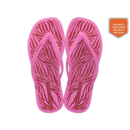 Chinelo Feminino Ipanema Solar Print - 26977 - Rosa/vermelho - Atacado