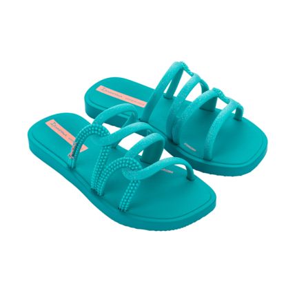 Chinelo Slide Infantil Ipanema Solar Mais - 26982 - Azul/azul Glitter - Atacado