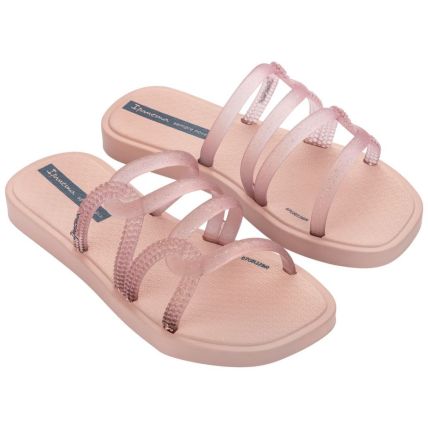 Chinelo Slide Infantil Ipanema Solar Mais - 26982 - Rosa/rosa Transparente - Atacado