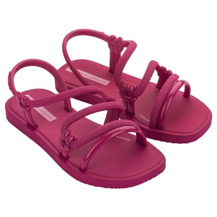 Sandália Infantil Ipanema Solar Mais - 26986 - Rosa Escuro/rosa - Atacado