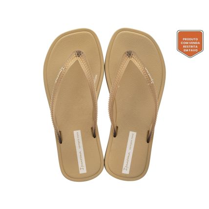 Chinelo Infantil Ipanema Solar Mais - 26989 - Bege/bege Transparente - Atacado