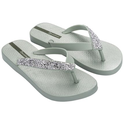 Chinelo Feminino Ipanema Glam Special - 26992 - Verde/prata - Atacado