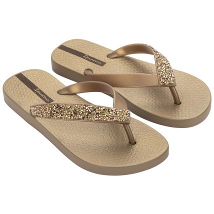 Chinelo Feminino Ipanema Glam Special - 26992 - Bege/ouro - Atacado