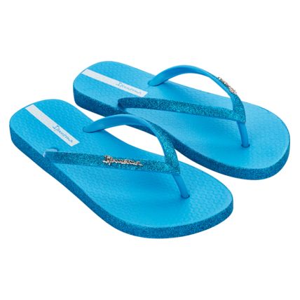 Chinelo Feminino Ipanema Maxi Glow - 27000 - Azul/azul Glitter - Atacado