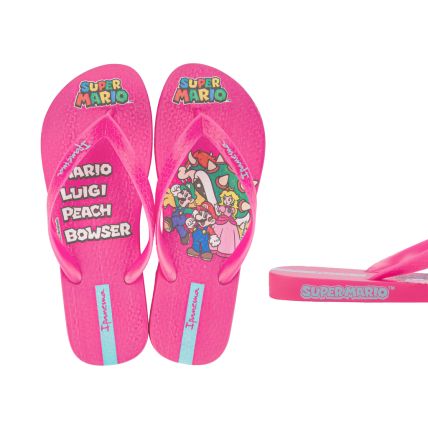 Chinelo Feminino Ipanema Super Mario - 27001 - Rosa/rosa - Atacado