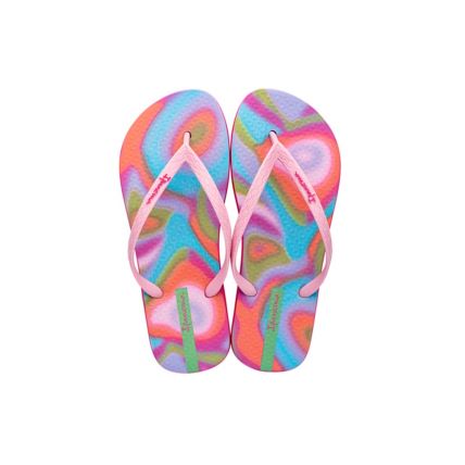Chinelo Feminino Ipanema Crush - 27004 - Rosa/verde/azul - Atacado