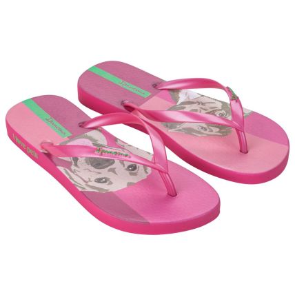 Chinelo Feminino Ipanema Love Pets - 27005 - Rosa/rosa Perolado - Atacado