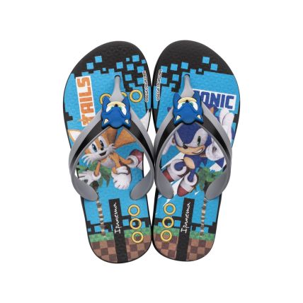 Chinelo Infantil Ipanema Sonic Speed - 27008 - Preto/cinza - Atacado