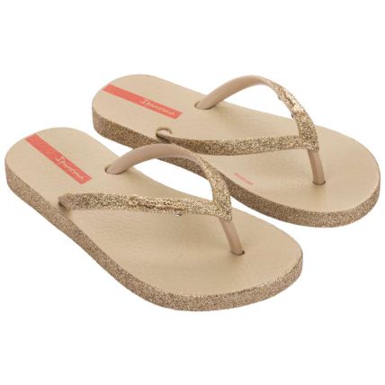 Chinelo Infantil Ipanema Maxi Glow - 27013 - Bege/ouro - Atacado