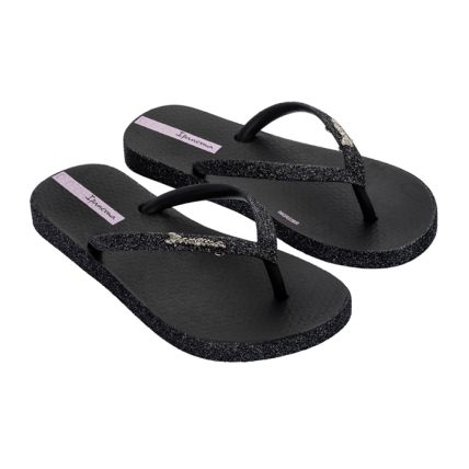 Chinelo Infantil Ipanema Maxi Glow - 27013 - Preto/grafite Glitter - Atacado