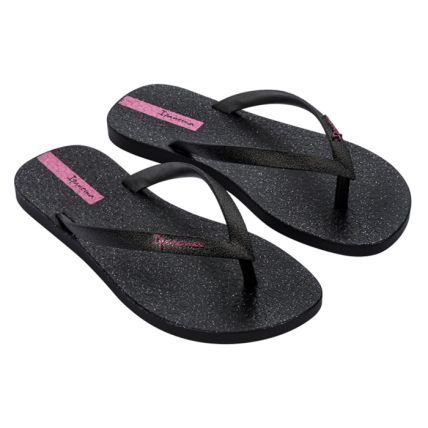 Chinelo Infantil Ipanema Fiesta - 27019 - Preto Glitter/preto - Atacado