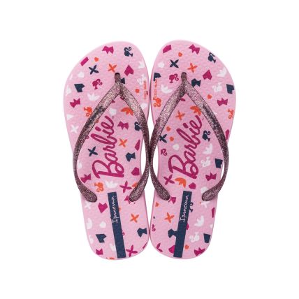 Chinelo Feminino Ipanema Barbie Fun - 27024 - Rosa/glitter - Atacado 
