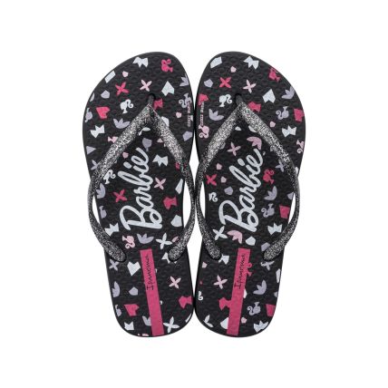 Chinelo Feminino Ipanema Barbie Fun - 27024 - Preto/glitter - Atacado