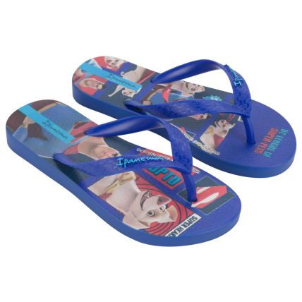 Chinelo Infantil Ipanema Super Pets - 27027 - Azul/Vermelho - Atacado