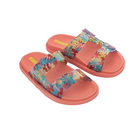Chinelo Slide Infantil Ipanema Follow Print - 27029 - Laranja/amarelo/verde - Atacado