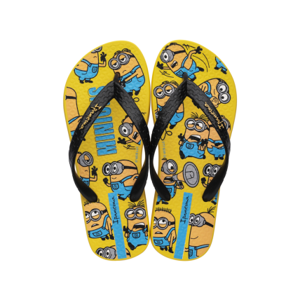 Chinelo Feminino Ipanema Minions - 27032 - Amarelo/preto - Atacado