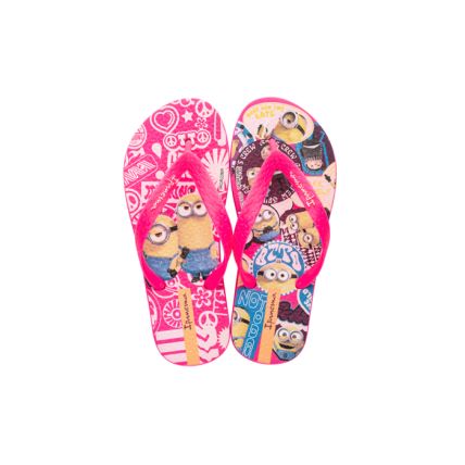 Chinelo Infantil Ipanema Minions - 27033 - Rosa/amarelo - Atacado